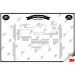 Lada Samara 1992- 2002 Torpido Konsol Trim Göğüs Maun Kaplama Set 36 Parça Gümüş