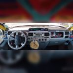 Lada Samara 1992- 2002 Torpido Konsol Trim Göğüs Maun Kaplama Set 36 Parça Kırmızı