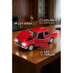 Lada Vaz 2107 Metal Diecast Model Araba 1:24 Ölçek (18Cm) Sesli Işıklı Çek Bırak Kırmızı Vitrin