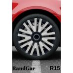 Lada Vega 15'' Inç Jant Kapağı (4 Adet) Siyah Gri C108