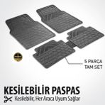 LADA VEGA 1998 - 2024 KESİLEBİLİR OTO PASPAS ESNEK ÜÇGEN DESEN SİYAH