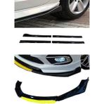 Lada Vega Flaplı Yan Marşpiyel Eki + 4 Parça Sarı Ön Ek Piano Black Set