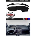 Lada Vega Vaz 110 İçin Uygun Torpido Koruma Halısı Siyah Kenar Renk Siyah
