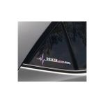 Lada Vesta Yan Cam Sticker Oto Kapı 20 Cm X 7 Cm Holo-Chroma