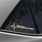 Lada Vesta Yan Cam Sticker Oto Kapı Çıkartma 20 cm x 7 cm