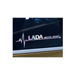 Lada Yan Yan Cam Sticker Oto Kapı 20 Cm X 7 Cm Hologram c62
