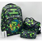 Laddyco Ilkokul Çantası Erkek Çocuğu 3`lü Set Kırmızı Ilk Okul Çantası Karakter Baskılı Takım - sırt çantası - Siyah - Koyu Yeşil - Çanta ölçüleri: boy 40cm En: 30 cm Genişlik:18 cm, Beslenme ölçüleri: boy: 18 cm En:21 cm Derinlik: 9 cm