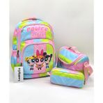LaddyCo Ilkokul Çantası Kız Çocuğu 3`lü Set Renkli Ilk Okul Çantası Karakter Baskılı Takım - sırt çantası - 01P-Pembe - Çanta ölçüleri: boy 40cm En: 30 cm Genişlik:18 cm, Beslenme ölçüleri: boy: 18 cm En:21 cm Derinlik: 9 cm