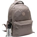 LaddyCo Saten Suya Dayanıklı Kumaş Unisex Siyah Okul Sırt Çantası 2200 Siyah - Vizon