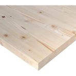 Ladin Ahşap Plaka 10X40 Cm, 18 mm Kalınlık, 1 Adet Doğal Masif Panel - Seçenek 1