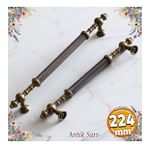 Ladin Eskitme Antik Sarı Metal 224 Mm Mobilya Mutfak Çekmece Dolap Dolabı Kulpu Kulbu Kulpları