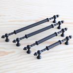 Ladin Siyah Metal Kulp 128 Mm (12.8 Cm) Mobilya Cekmece Mutfak Dolabi Dolap Kapak Kulplari Kulbu