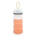 LADISO Bebek Maması Dağıtıcı, Formül Kabı, BPA İçermez, Taşınabilir Süt Tozu, Bebek Besleme Seyahat Saklama Kabı, 4 Bölmeli, Dökülmez, İstiflenebilir Bebek Atıştırmalık Saklama Kabı