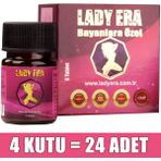 Lady Era Bayanlar Için Gıda Takviyesi (4 Kutu - 24 Adet) - Aromasız