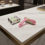 Lady Fify Kedi ve Köpek Için Ergonomik Saplı Tüy Toplama Rulosu + 2 Yedek Rulo (180 Yaprak) - Pembe