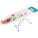 Lady Flora Monoblok Ütü Masası, Şık ve Pratik Tasarım - Ahşap - Bej - Siyah - Seçenek 1
