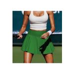 LADY HAZAL Yeşil Yüksek Bel Tenis Etek-DARKALIP Şort Etek-SLİMFİT Spor Etek-Double Layer Tennis Skirt