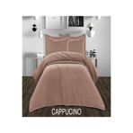 Lady London Yatak Örtüsü Şönil Çift Kişilik -Bella Model- 3 Parça - CAPPUCINO RENGİ