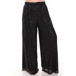 Lady Majestic Palazzo Pullu Payetli Bol Paça Pantolon Işıltılı Abiye 36 - 58