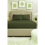 Lady Moda Çift Kişilik %100 Pamuklu Penye Lastikli Çarşaf | Haki - 160 x 200 cm