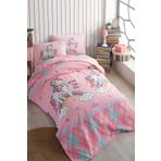 Lady Moda Unicorn Pembe Tek Kişilik Pike