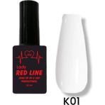 Lady Red Line Kalıcı Oje K01 10 ml Kireç Beyazı