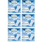 Lady Süper 5 Damla Kadın Mesane Pedi 30'Lu 6 Paket / 180 Adet