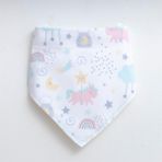 Ladybirds Kız Bebek Baskılı Penye Fular Önlük - Sarı - Krem