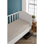 LADYNİL Bebek-çocuk Organik Pamuk Lastikli Penye Çarşaf 60x120 - 70x140 Uyumlu Bej