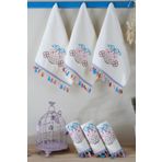 LADYNİL Mutfak Ve Banyo Havlusu 30x50 %100 Pamuk 6 Lı Set