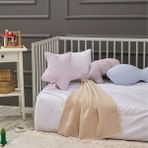 LaFiny - Fringy Bebek Battaniye Müslin Kumaş %100 Pamuk 80CM x 80CM-Indigo - 80 x 80 cm - Bej