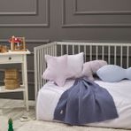LaFiny - Fringy Bebek Battaniye Müslin Kumaş %100 Pamuk 80CM x 80CM-Indigo - 80 x 80 cm