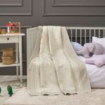 LaFiny - Petal Bebek Battaniye %70 Bambu %30 Mikro Kumaş 110CM x 150CM-Gri