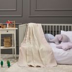 LaFiny - Petal Bebek Battaniye %70 Bambu %30 Mikro Kumaş 110CM x 150CM-Pembe