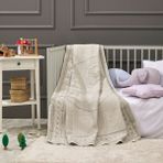 Lafiny - Sweat Bear Bambu Battaniye %70 Bambu %30 Mikro Kumaş 110CM x 150CM Gri