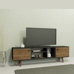 Lagomood Ewo Tv Standı Antrasit Ceviz - Antrasit - Ceviz