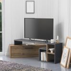 Lagomood Karamel Tv Standı Antrasit Ceviz - Antrasit - Ceviz
