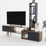 Lagomood Manzara Antrasit ve Ceviz Tv Sehpası