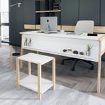 Lagomood Zenith Ofis Masa Takım, Beyaz Meşe