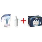 LAICA Mavi Filtreli Su Arıtmalı Sürahi 6'lı 2.25LT BPA Free 1 Adet Filtre ile Uzun Ömürlü Kullanım