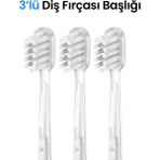 Laifen Beyaz 3'lü Diş Fırçası Başlığı