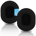Laipuke Kulaklık Pedleri Skullcandy Crusher Wireless Crusher ve ANC & Skullcandy Hesh ile Uyumlu 3 Kulaklıklar Soğutma Jel Yedek Kulaklık, İpek Kumaş, Hafıza Köpüğü, 1 Çift, Siyah
