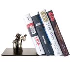 LAIX Master Yoda Force Metal Bookend, Çift Taraflı Baskı Yoda Deseni, Yıldız Savaşı Severler için Yaratıcı Hediye
