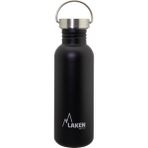 Laken Paslanmaz Çelik Basik Şişe 750 ml Siyah