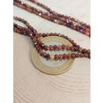 Lal (Garnet - Granat ) Taşı YARIM Dizi 2mm (17cm uzunluğundadır) (41260)