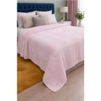 Lal Home Deco Line Wellsoft Çift Kişilik Jakarlı Battaniye Pudra - 200 x 220 cm