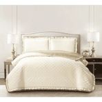 Lal Home Deco Sara Çift Kişilik Yatak Örtüsü (260X240 Cm) - Krem - 240 x 260 cm