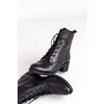 Lal Shoes & Bags ANGLE KADIN POSTAL HAKİKİ DERİ-siyah