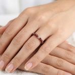 Lal Taşı Lastikli Yüzük – 3.5 mm