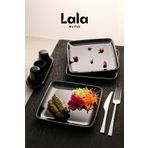 Lala Mutfak Gözde Kare Servis Tabağı - 3'lü Set (20 CM - Şık, Dayanıklı, Pasta, Tatlı, Sunum Tabak)